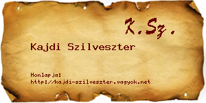 Kajdi Szilveszter névjegykártya